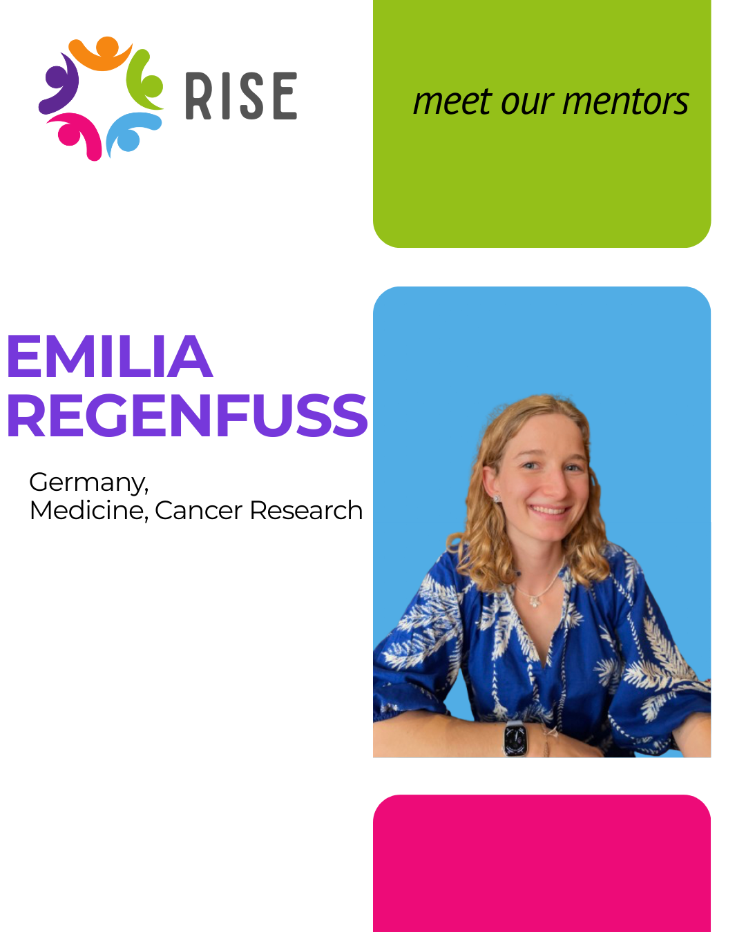 Emilia mentor profile card