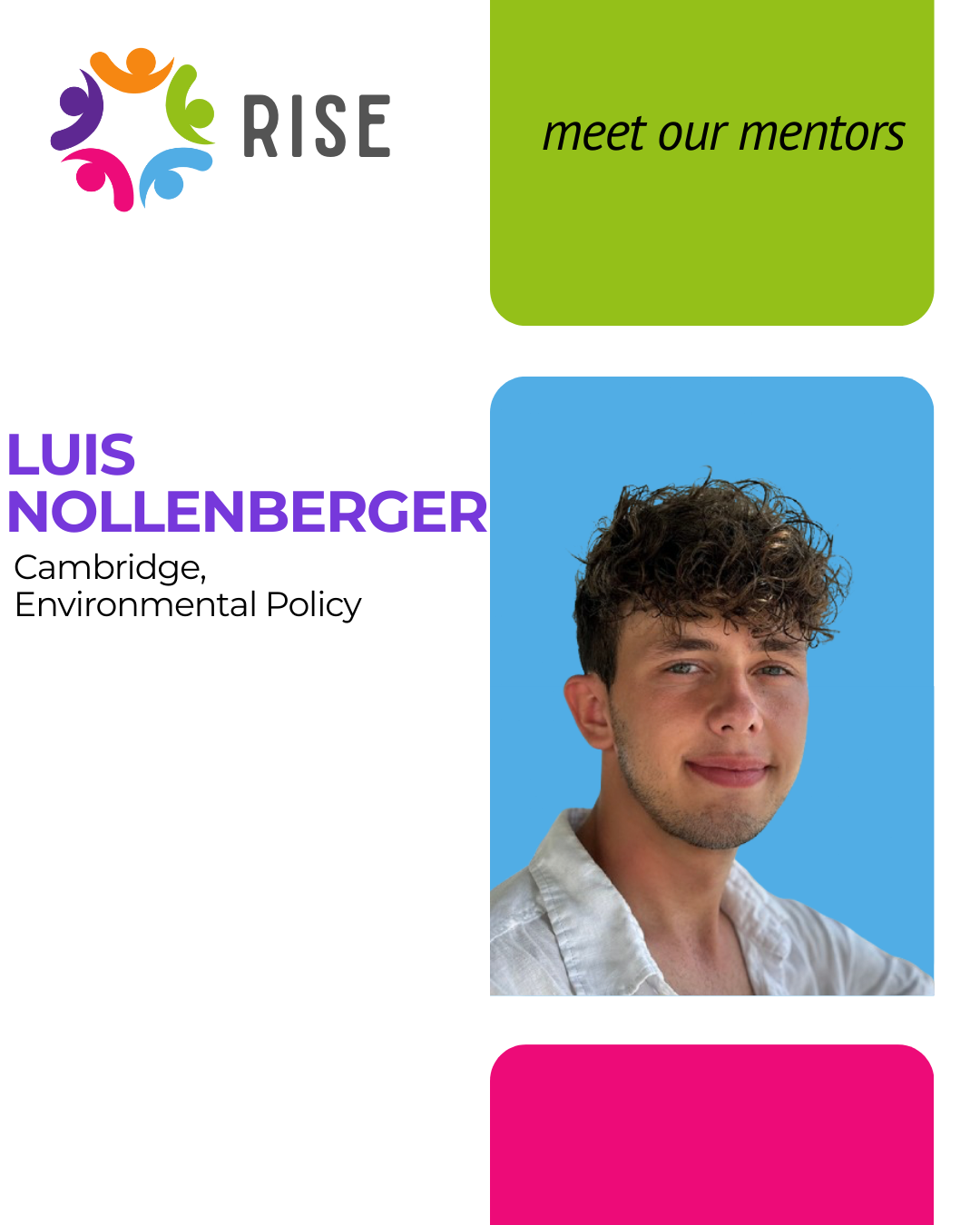 Luis mentor profile card