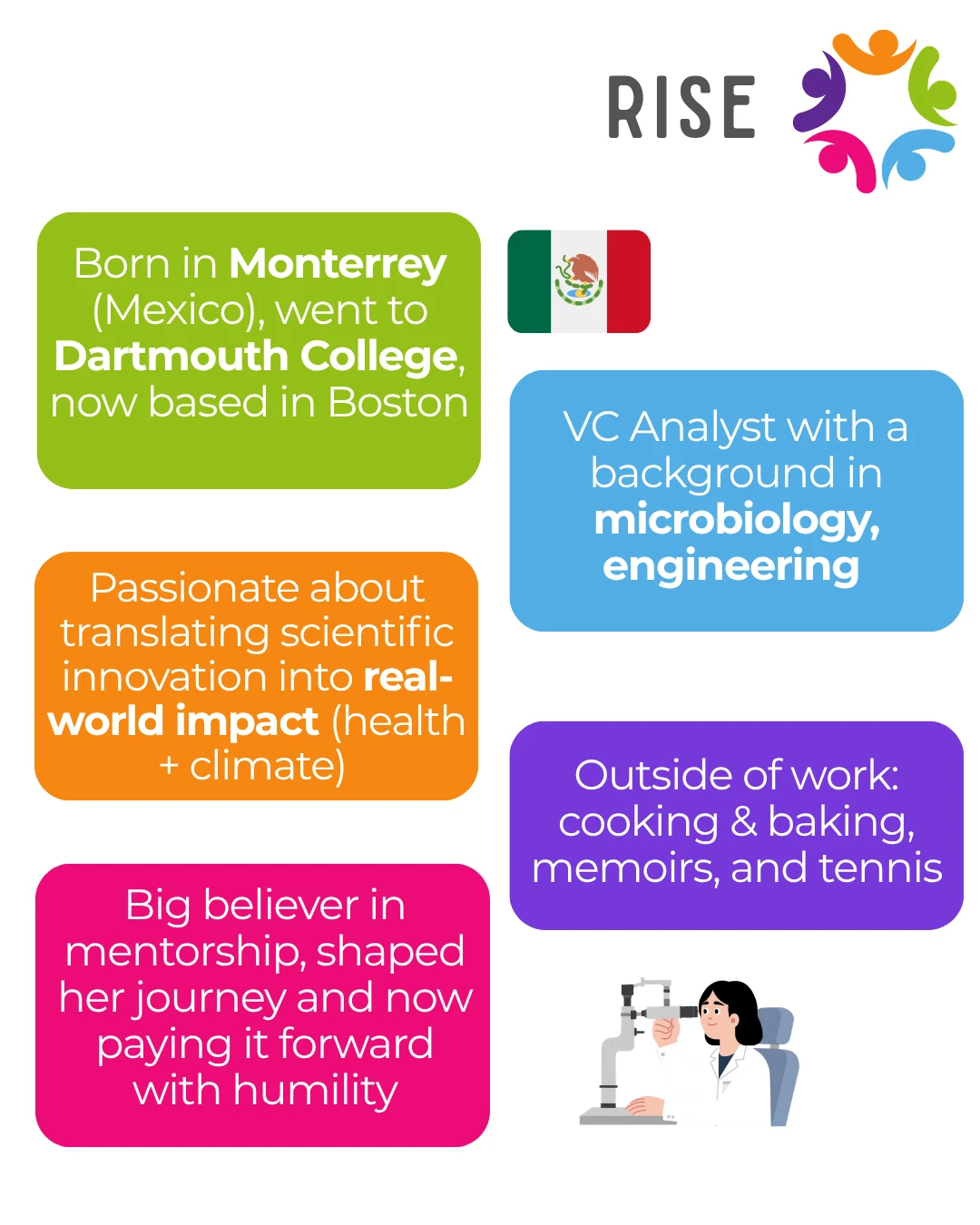 Ericka Tamayo mentor card with extra information