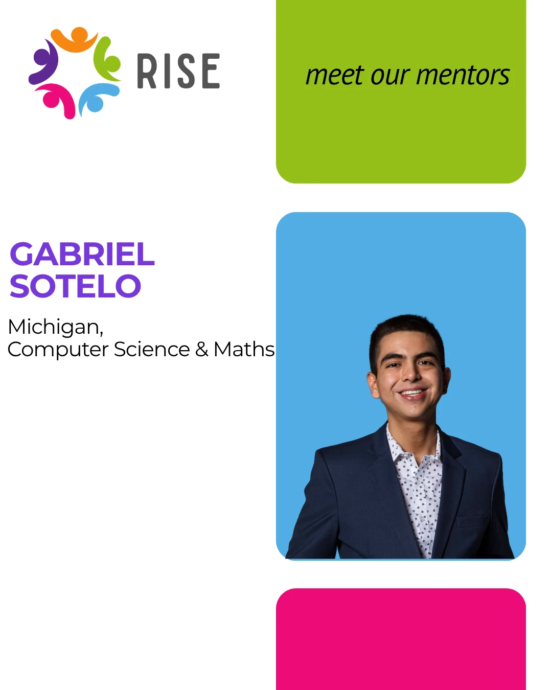 Gabriel Sotelo mentor profile card