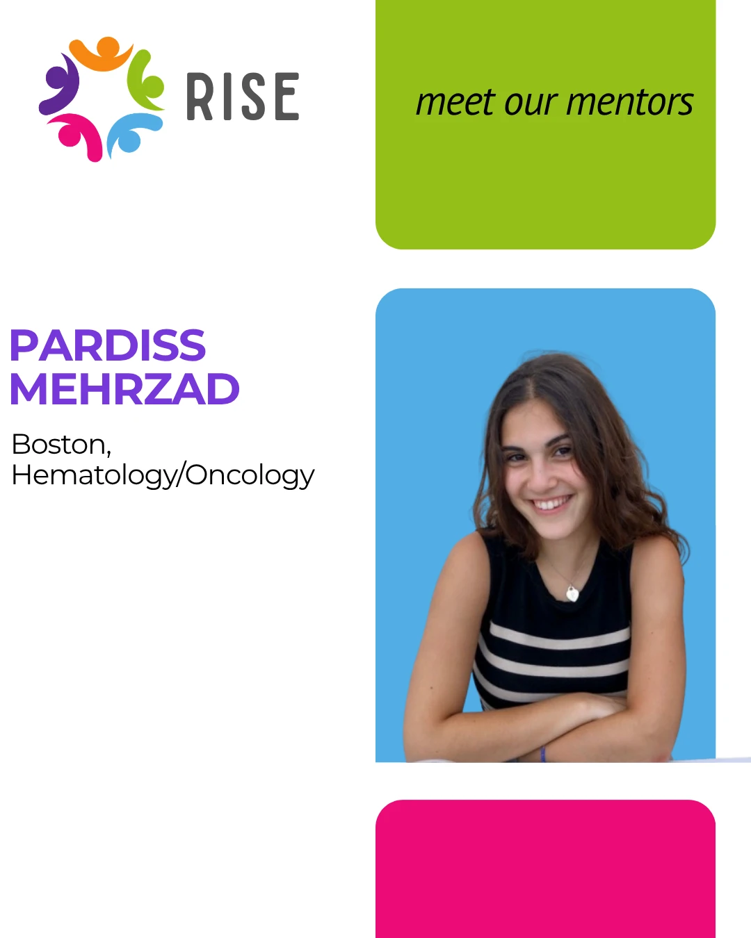Pardiss Mehrzad mentor profile card